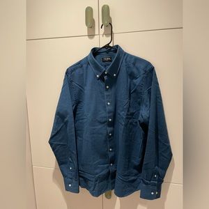 Tie Bar navy blue long sleeve button down casual shirt. Size XL. Never worn.